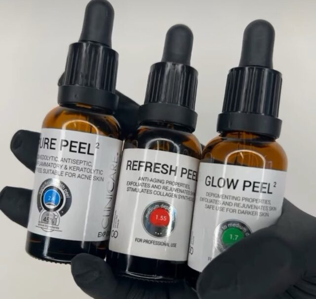 Chemisches Peeling für ein ebenmäßigeres Hautbild Chemisches Peeling für ein ebenmäßigeres Hautbild
