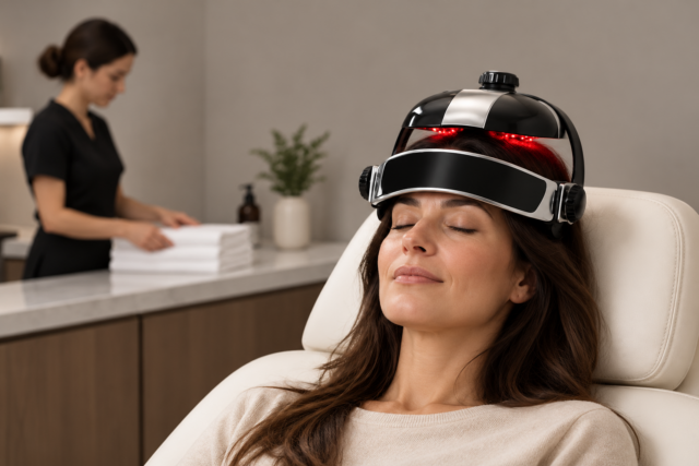 LED Lichttherapie Kopfhaut